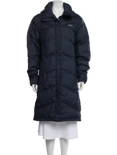 Pre-owned Patagonia Down Coat In Blue