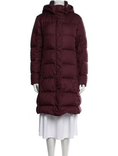 Pre-owned Patagonia Down Coat In Burgundy