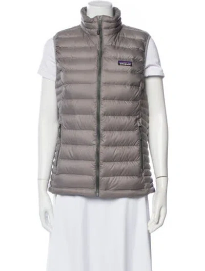 Pre-owned Patagonia Down Coat In Gray