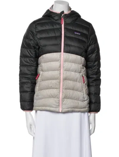 Pre-owned Patagonia Down Coat In Gray