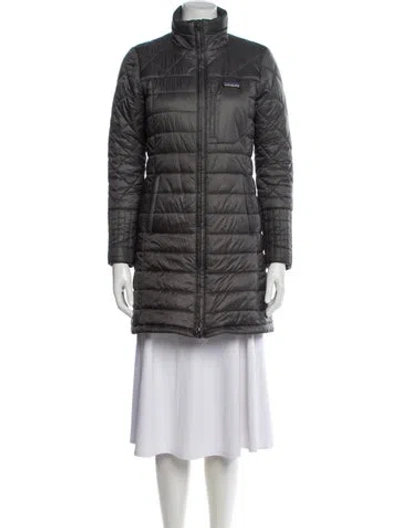 Pre-owned Patagonia Down Coat In Gray
