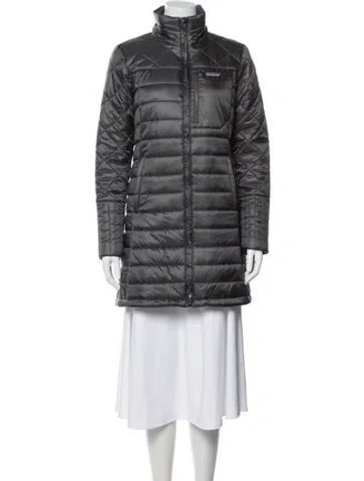 Pre-owned Patagonia Down Coat In Gray