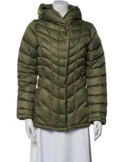 Pre-owned Patagonia Down Coat In Green