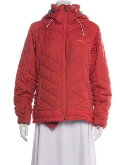 Pre-owned Patagonia Down Coat In Pink