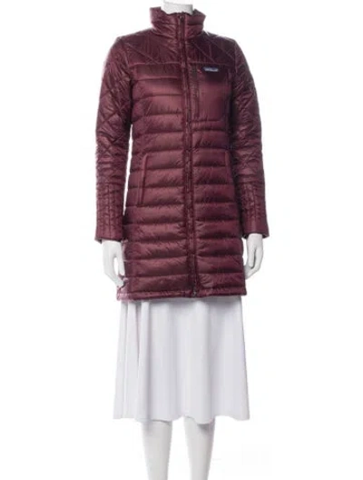 Pre-owned Patagonia Down Coat In Purple