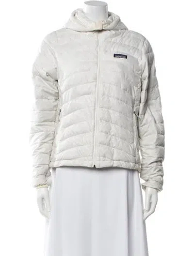 Pre-owned Patagonia Down Coat In White