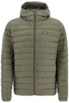 Patagonia Down-filled Hooded Sweater In Green