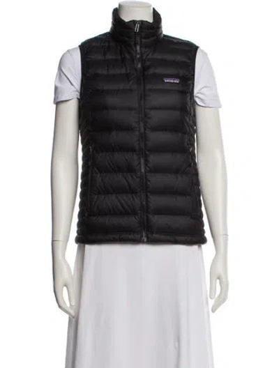 Pre-owned Patagonia Down Jacket In Black