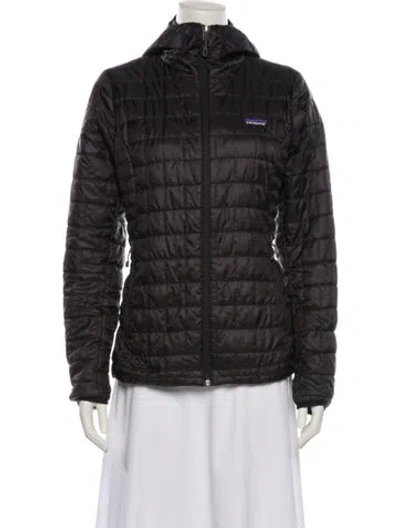 Pre-owned Patagonia Down Jacket In Black