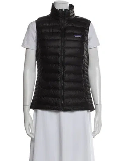 Pre-owned Patagonia Down Jacket In Black