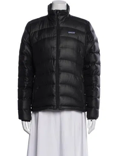 Pre-owned Patagonia Down Jacket In Black