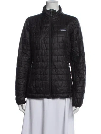 Pre-owned Patagonia Down Jacket In Black