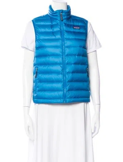 Pre-owned Patagonia Down Jacket In Blue