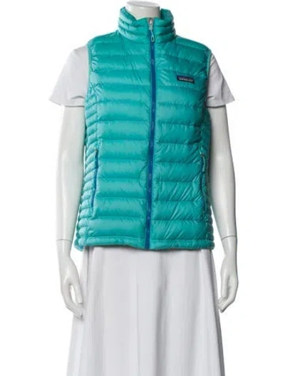 Pre-owned Patagonia Down Jacket In Blue