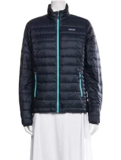 Pre-owned Patagonia Down Jacket In Blue