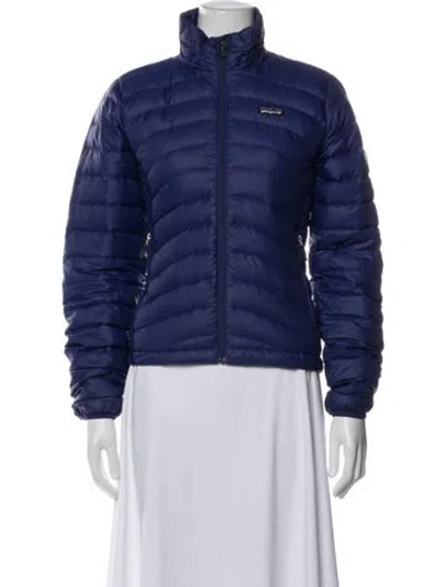 Pre-owned Patagonia Down Jacket In Blue