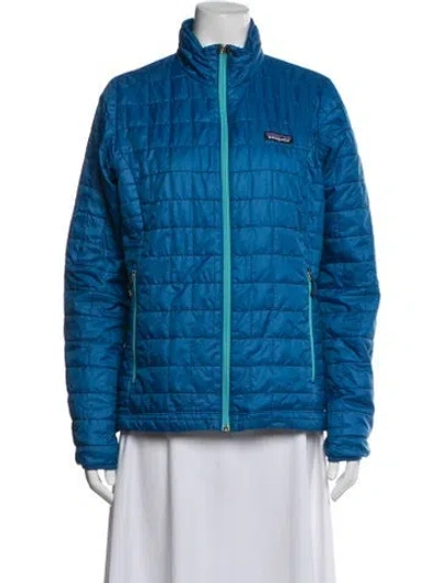 Pre-owned Patagonia Down Jacket In Blue