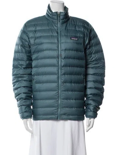 Pre-owned Patagonia Down Jacket In Blue