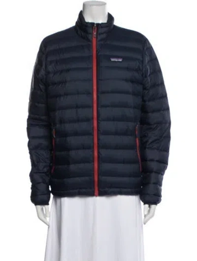 Pre-owned Patagonia Down Jacket In Blue