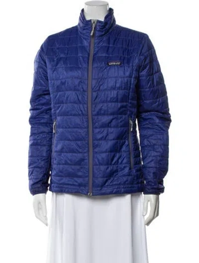 Pre-owned Patagonia Down Jacket In Blue/purple