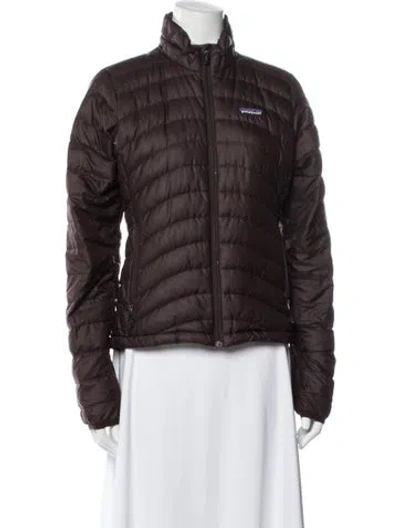 Pre-owned Patagonia Down Jacket In Brown