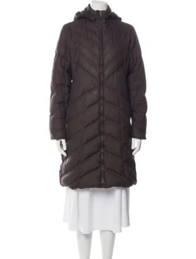 Pre-owned Patagonia Down Jacket In Brown