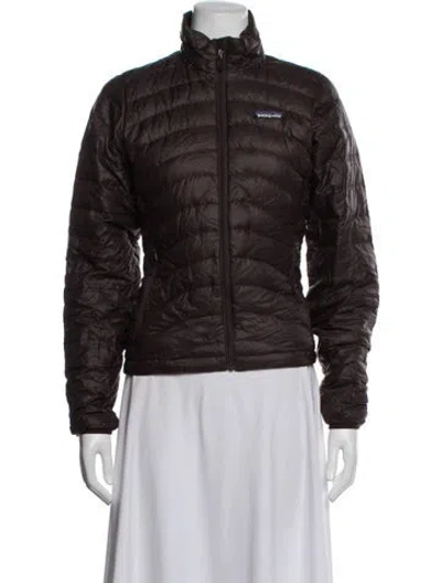 Pre-owned Patagonia Down Jacket In Brown