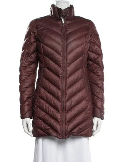 Pre-owned Patagonia Down Jacket In Burgundy