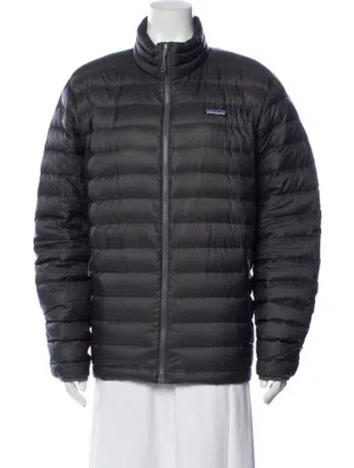 Pre-owned Patagonia Down Jacket In Gray