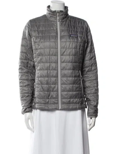 Pre-owned Patagonia Down Jacket In Gray