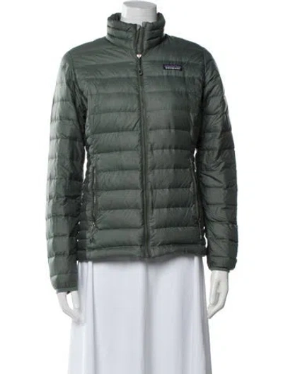 Pre-owned Patagonia Down Jacket In Gray
