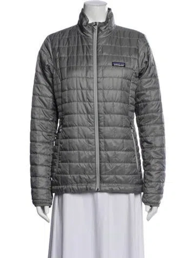 Pre-owned Patagonia Down Jacket In Gray