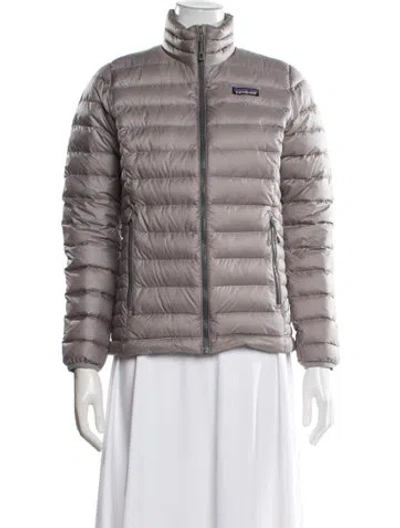 Pre-owned Patagonia Down Jacket In Gray