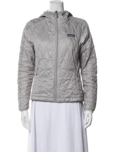 Pre-owned Patagonia Down Jacket In Gray