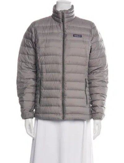Pre-owned Patagonia Down Jacket In Gray