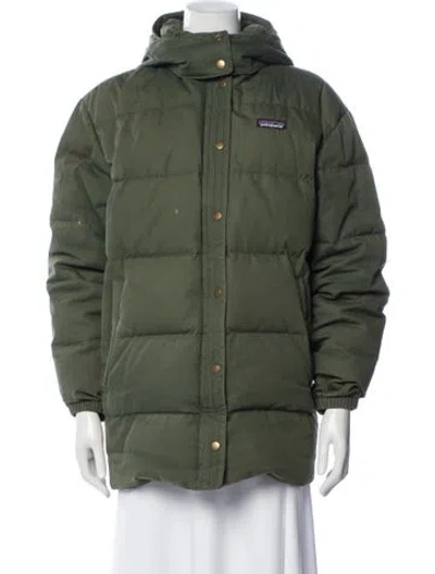Pre-owned Patagonia Down Jacket In Green