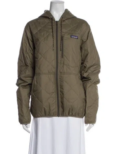 Pre-owned Patagonia Down Jacket In Green