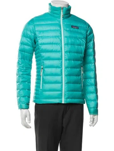 Pre-owned Patagonia Down Jacket In Green