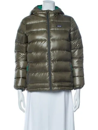 Pre-owned Patagonia Down Jacket In Green