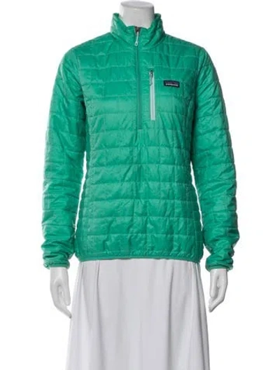 Pre-owned Patagonia Down Jacket In Green