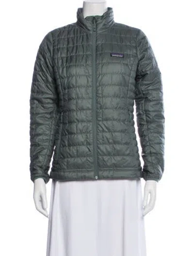 Pre-owned Patagonia Down Jacket In Green