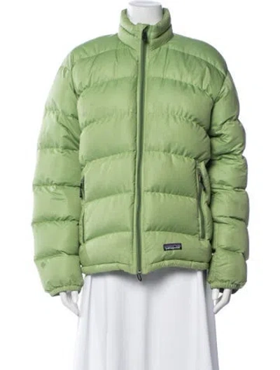 Pre-owned Patagonia Down Jacket In Green