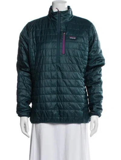 Pre-owned Patagonia Down Jacket In Green