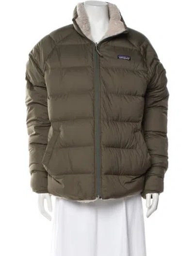 Pre-owned Patagonia Down Jacket In Green
