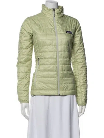 Pre-owned Patagonia Down Jacket In Green