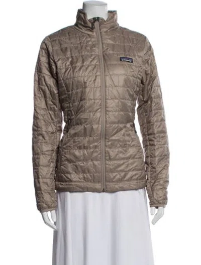 Pre-owned Patagonia Down Jacket In Neutrals