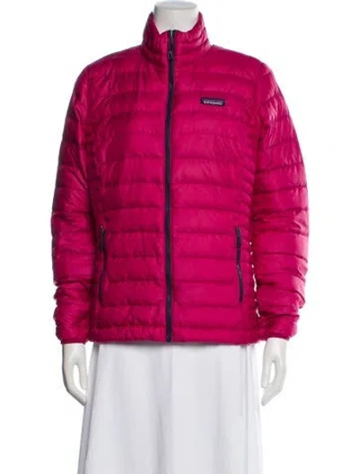 Pre-owned Patagonia Down Jacket In Pink