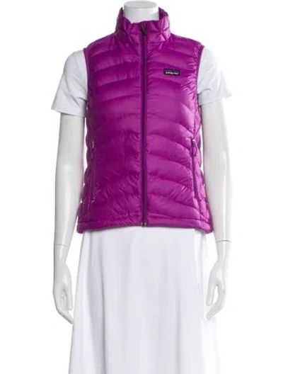 Pre-owned Patagonia Down Jacket In Purple