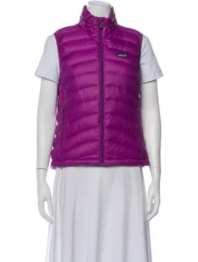 Pre-owned Patagonia Down Jacket In Purple
