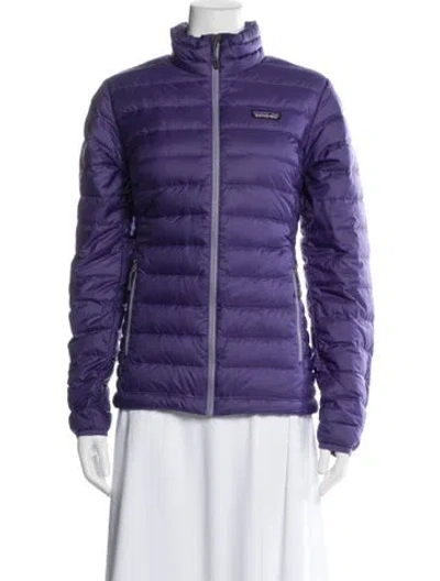 Pre-owned Patagonia Down Jacket In Purple